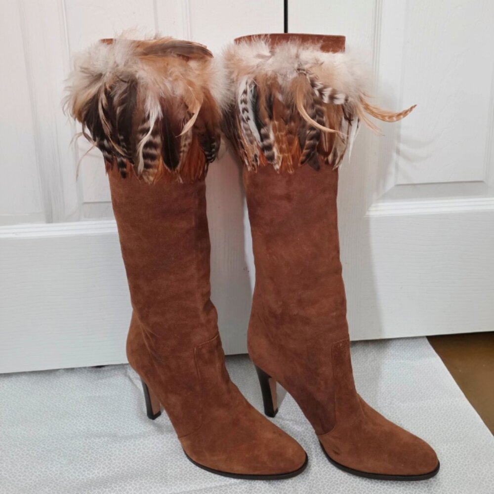 Michael Kors Feathered Boots - Picture 2 of 7